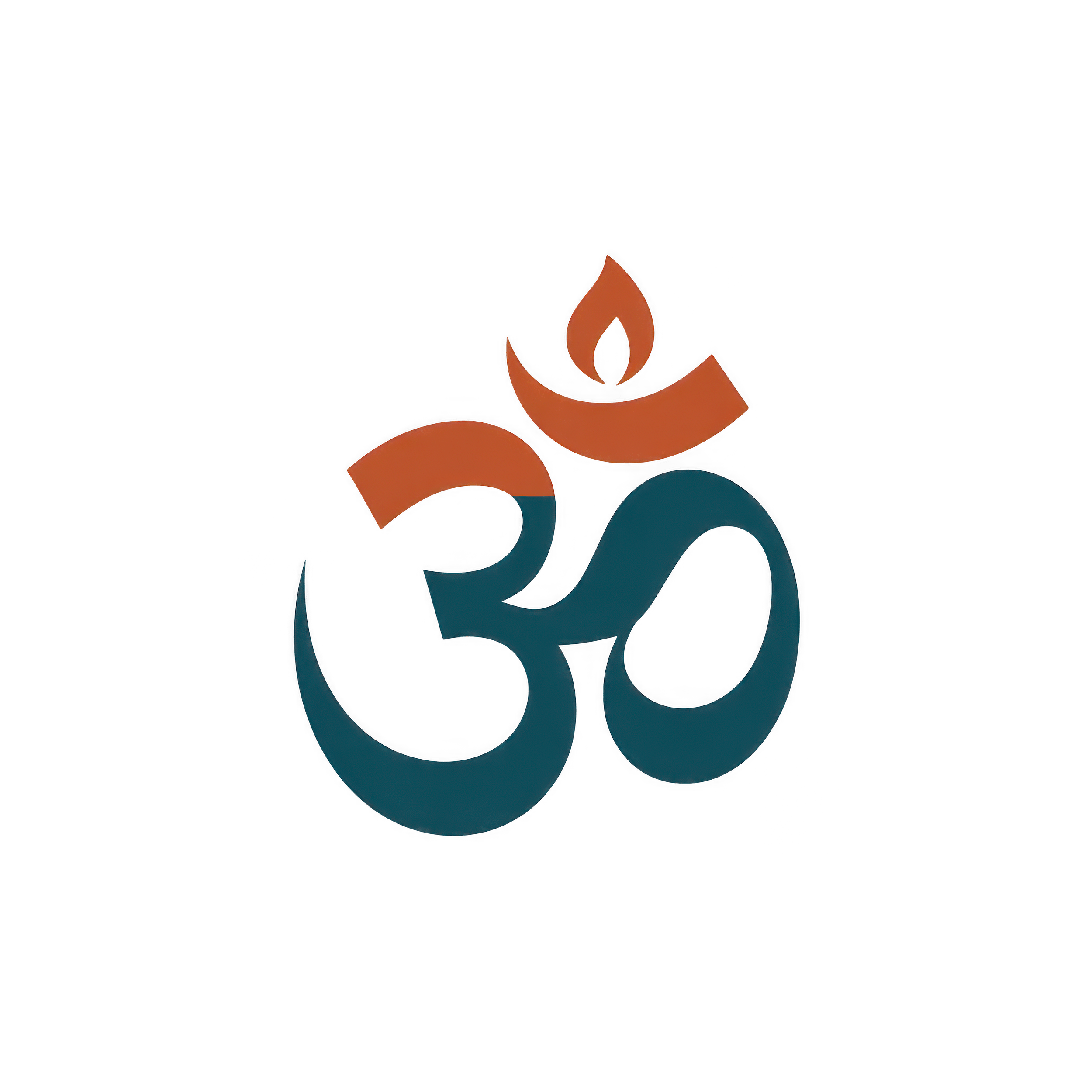 —Pngtree—om symbol design in teal_22569063